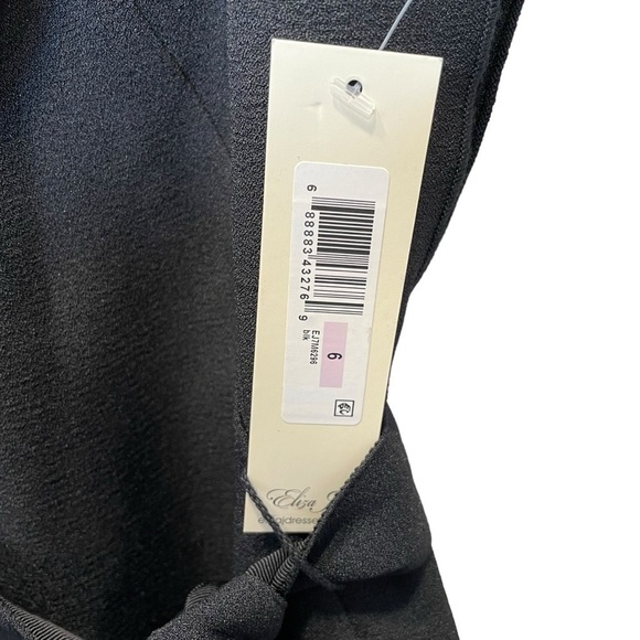 Eliza J Ruffle Sleeve Sheath Dress in Black Size 6 New - Picture 5 of 10